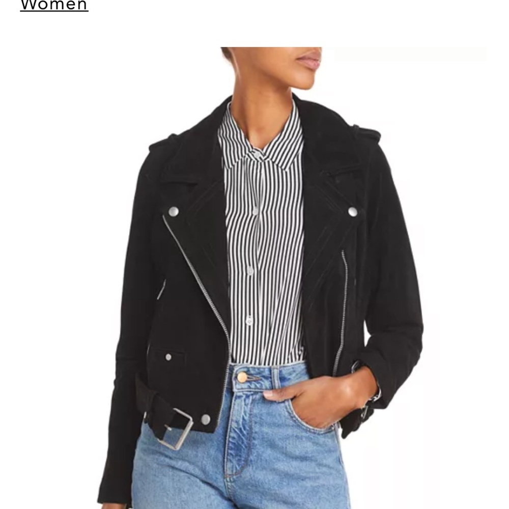 Blank NYC Suede Moto Jacket